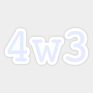 enneagram 4 wing 3 Sticker